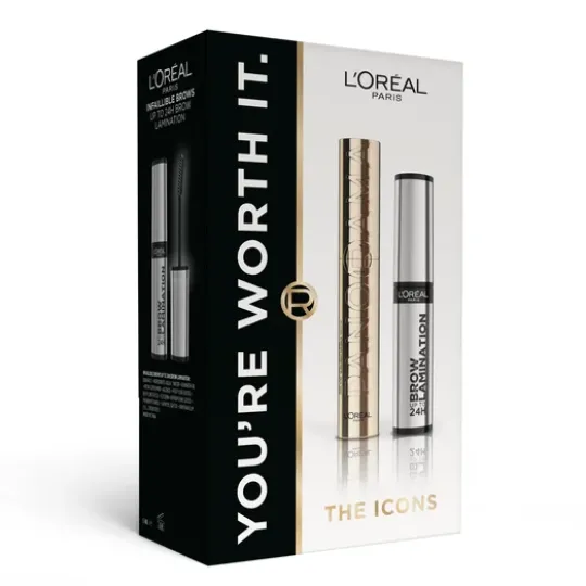 L'Oréal Paris Volume Million Lashes Panorama Mascara Black & Infaillible Brow Lamination Gift Box