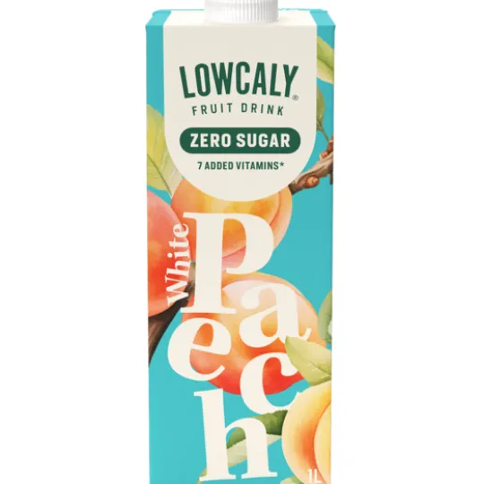 Lowcaly Fruktdryck White Peach 1000 ml
