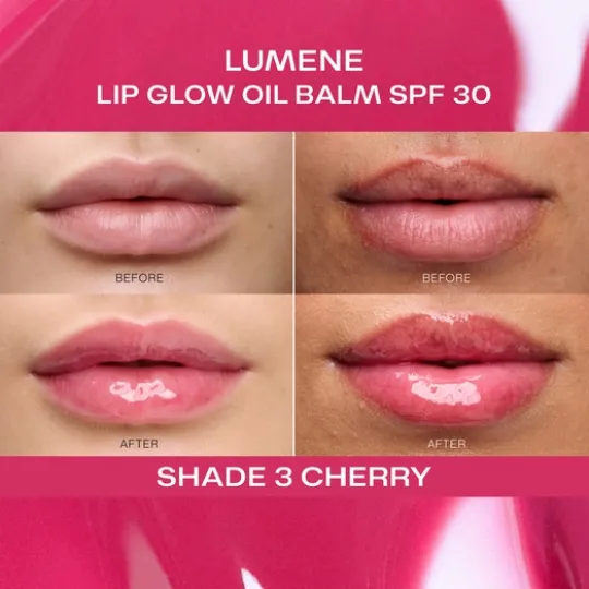 Lumene Lip Glow Oil Balm SPF30 3 Cherry 10 ml