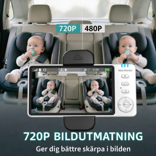 Luna Bambini Babymonitor Pro 5.0" Home & Travel