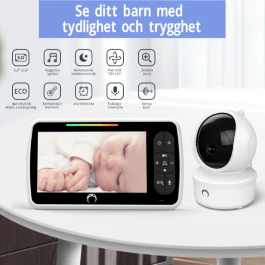 Luna Bambini Baby Prestige med 5" färgskärm