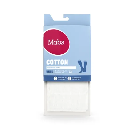 Mabs Cotton Knee White M