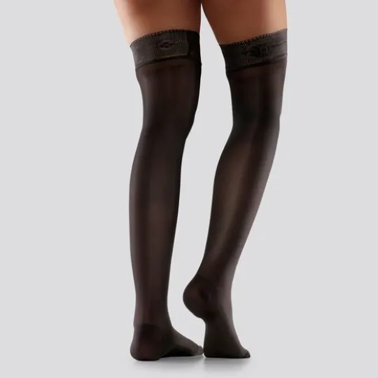 Mabs Nylon Stay Up Black XL