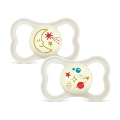 MAM Air Night Silicone 16-36 mån Neutral 2-pack