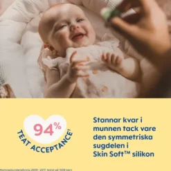 MAM Air Night Silicone 16-36 mån Pink 2-pack