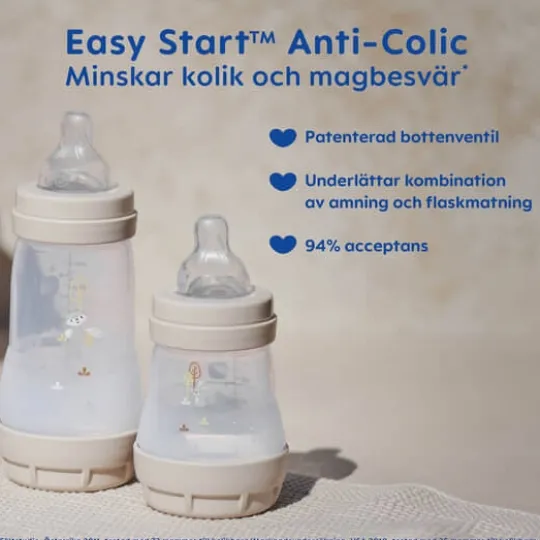 MAM Easy Start Anti-Colic 260 ml Pink 2 st