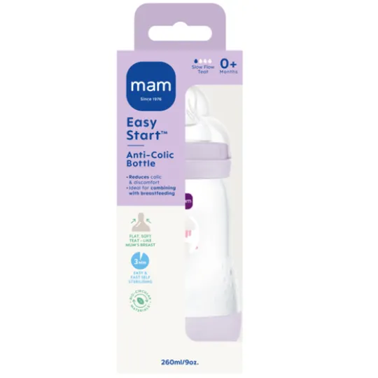 MAM Easy Start Anti-Colic 260 ml Pink 1 st