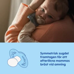 MAM Original Night Silicone 16-36 mån Blue 2-pack