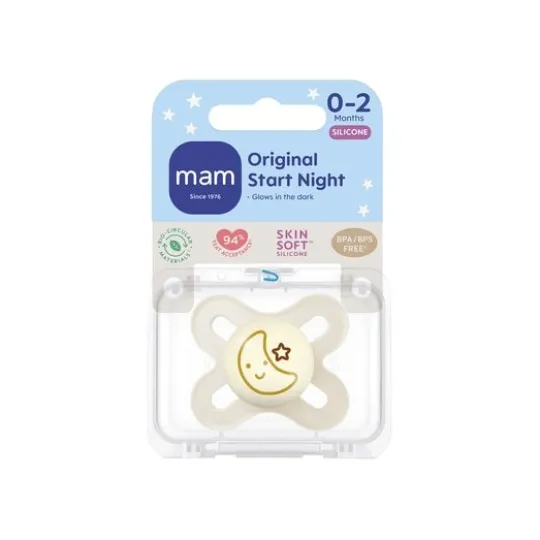 MAM Start Night 0-2 mån Silikon Neutral 1-pack