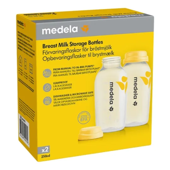 Medela Bröstmjölksflaskor 250 ml 2-pack