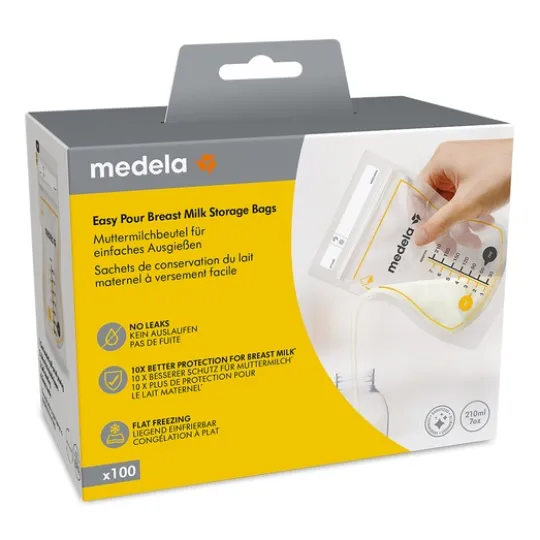 Medela Easy Pour förvaringspåsar för bröstmjölk 100-pack