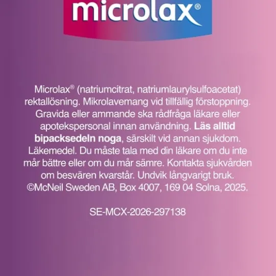 Microlax mikrolavemang 50 x 5 ml