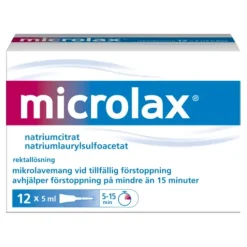Microlax mikrolavemang 12 x 5 ml