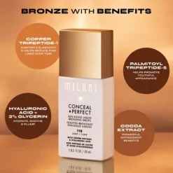 Milani Conceal + Perfect Sun Kissed Liquid Bronzing Drops 110 Light 30 ml