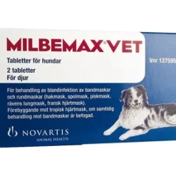 Milbemax Vet. För Hundar 12,5 / 125 mg 2 styck