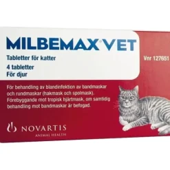 Milbemax Vet. Katt Filmdragerad Tablett 4 styck