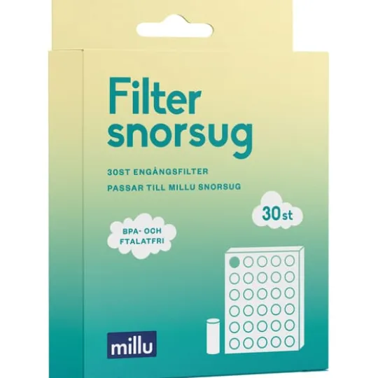 Millu Extra Filter till Snorsug 30 st