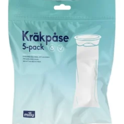 Millu Kräkpåse 100% Återvunnen Plast 5-pack