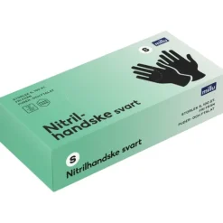 Millu Nitrilhandske Svart S 100 st
