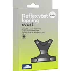 Millu Reflexväst Löpning Svart One-size