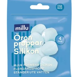 Millu Öronproppar Silikon 4 par