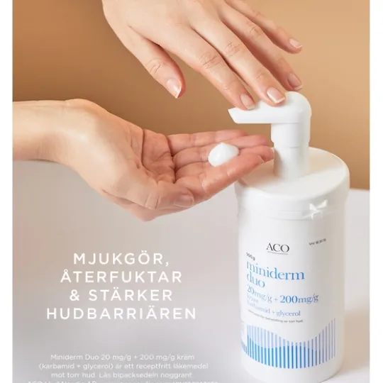 Miniderm Duo Kräm 2% Karbamid 20% Glycerol 500 g