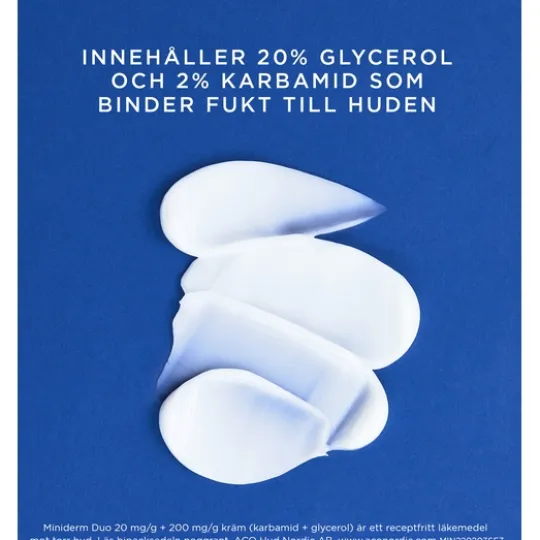 Miniderm Duo Kräm 2% Karbamid 20% Glycerol 500 g