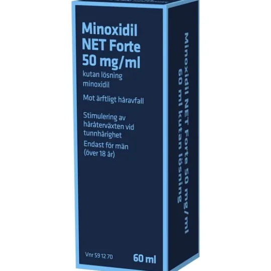 Minoxidil NET Forte 50 mg/ml 60 ml kutan lösning