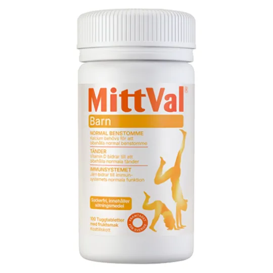 MittVal Barn 100 tuggtabletter