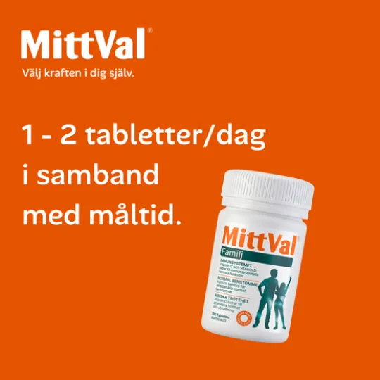 MittVal Familj 100 tabletter
