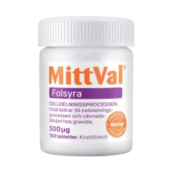 MittVal Folsyra 100 tabletter