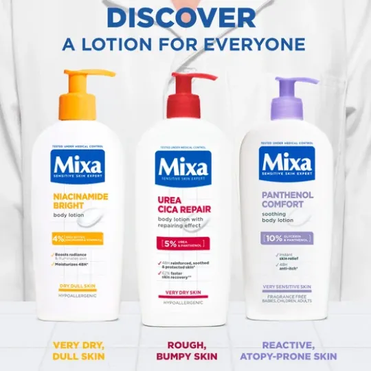 Mixa Urea Cica Repair Body Lotion för mycket känslig hud 250 ml