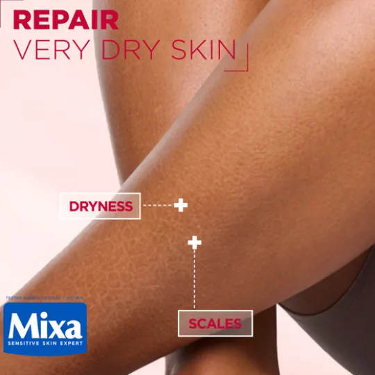 Mixa Urea Cica Repair Renewing Cream för torr, grov och sträv hud 400 ml