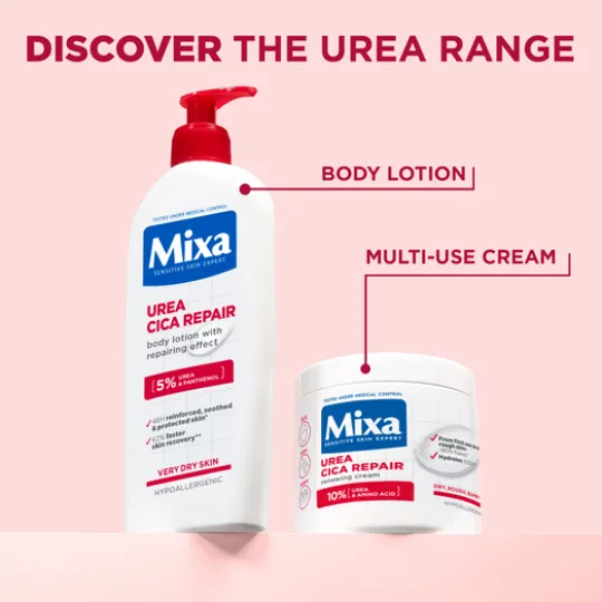 Mixa Urea Cica Repair Renewing Cream för torr, grov och sträv hud 400 ml