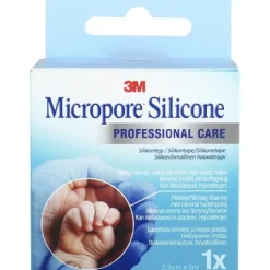 3M Micropore Kind Removal Silikontejp 2,5 cm x 5 m