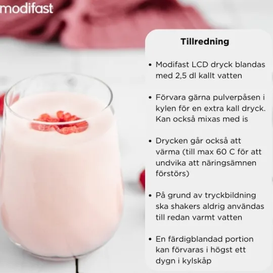 Modifast Low Calorie Diet Raspberry 8 x 55 g