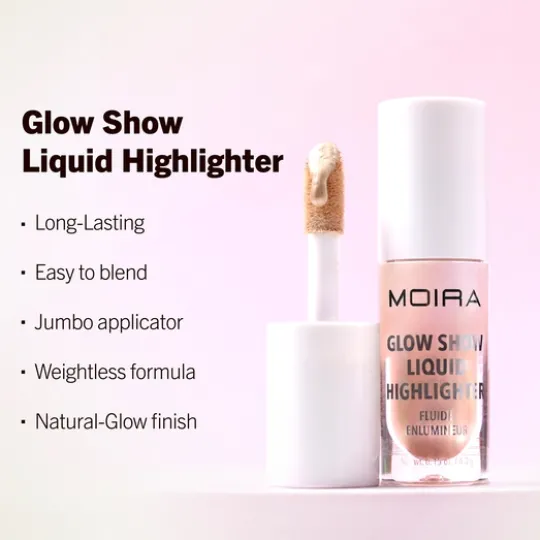 MOIRA Glow Show Liquid Highlighter 005 Rosé Royal 4,3 g