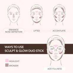 MOIRA Sculpt & Glow Duo Stick 400 Glowing Up!