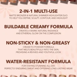 MOIRA Sculpt & Glow Duo Stick 400 Glowing Up!