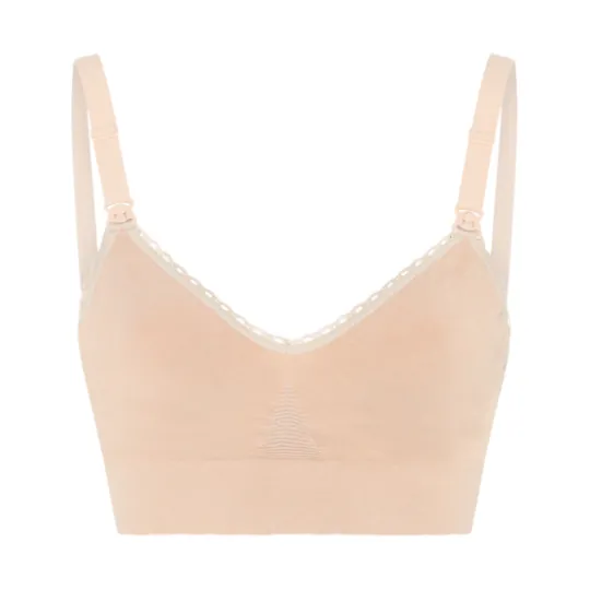 momkind Amningsbh utan bygel Sand M/L