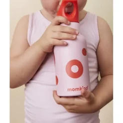 momkind Liten termosflaska med sugrör 350 ml