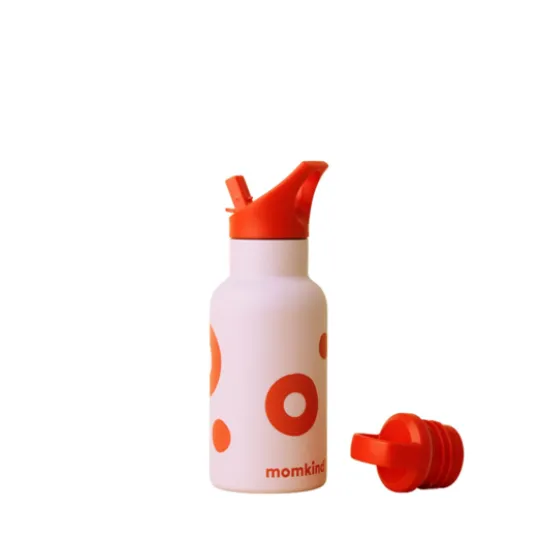 momkind Liten termosflaska med sugrör 350 ml