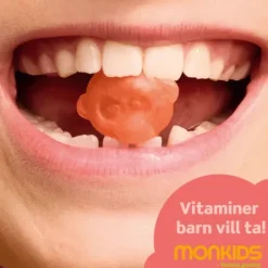 Monkids Multivitamn Jordgubb Barn 60 tuggisar