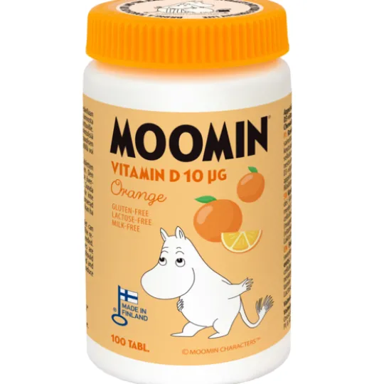 Moomin Vitamin D Apelsin 90 tuggtabletter