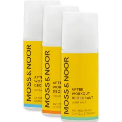 Moss & Noor After Workout Deodorant Mixed Three Scents 3-pack