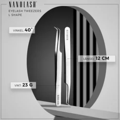 Nanolash Eyelash Tweezer L shape