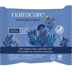 Natracare Ekologiska Våtservetter för intimhygien 12 st