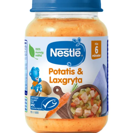 Nestlé Potatis & Laxgryta 6m 190 g