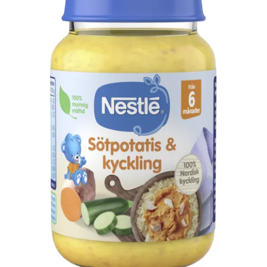 Nestlé Sötpotatis & Kyckling 6m 190 g
