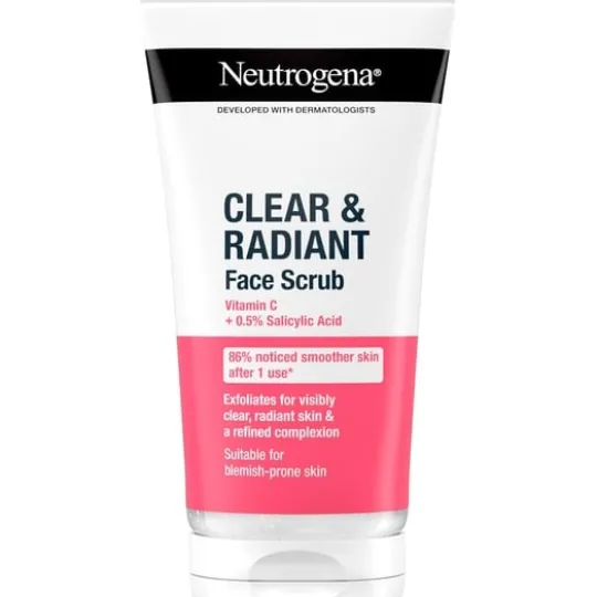 Neutrogena Clear & Radiant Face Scrub, 150 ml